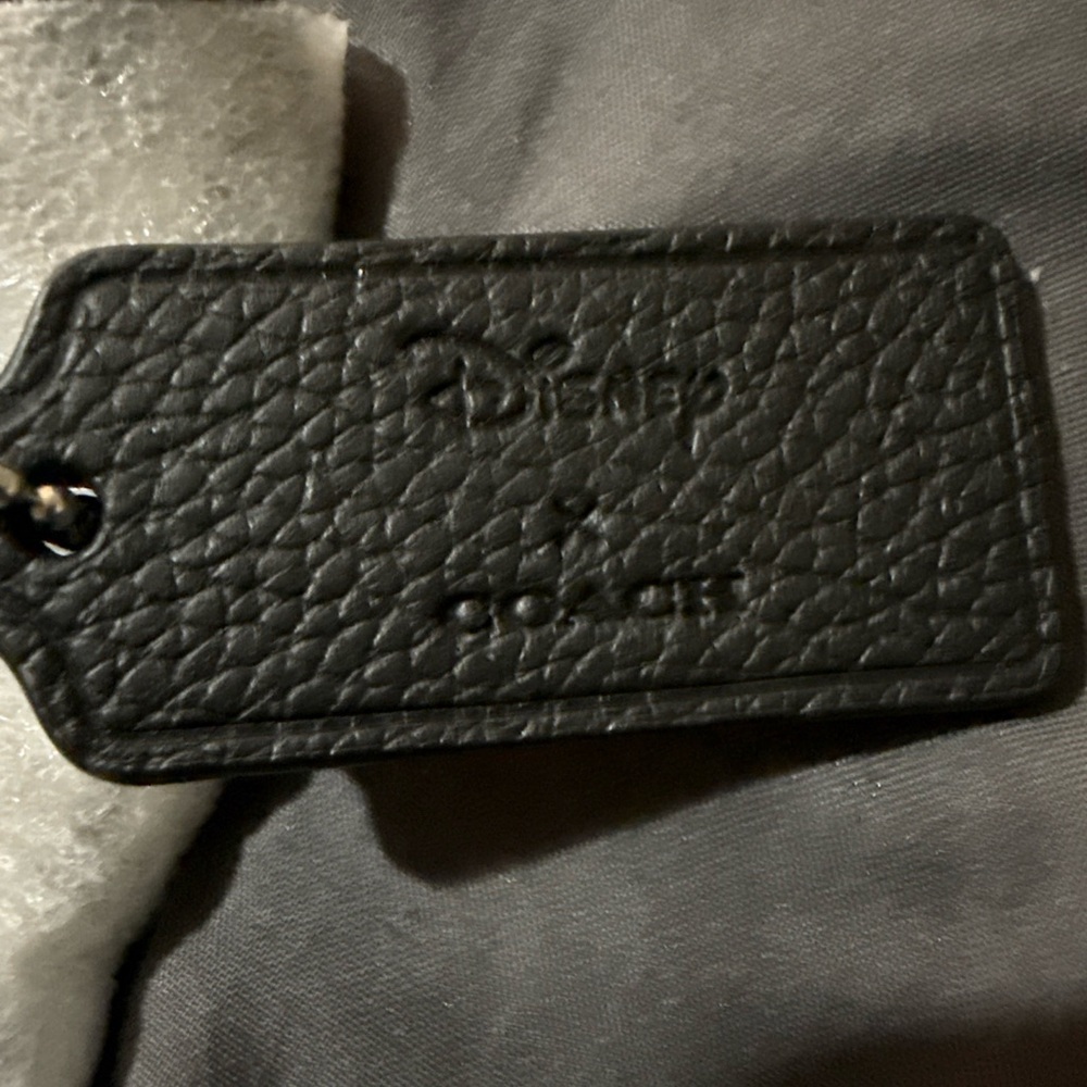 Coach X Disney World 50th anniversary Black Leather Waist  Belt Bag NWT - Picture 4 of 5